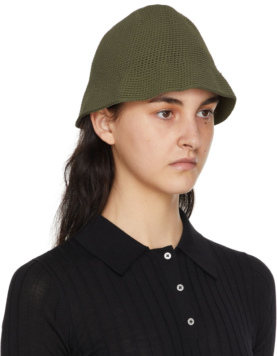 Hattu Dion Lee Crocheted Bucket Hat Vihreä | C8016S22, 1