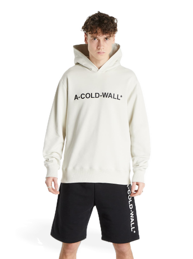 Huppari A-COLD-WALL* Knitted Essential Logo Hoodie Beige | ACWMW057 Bone