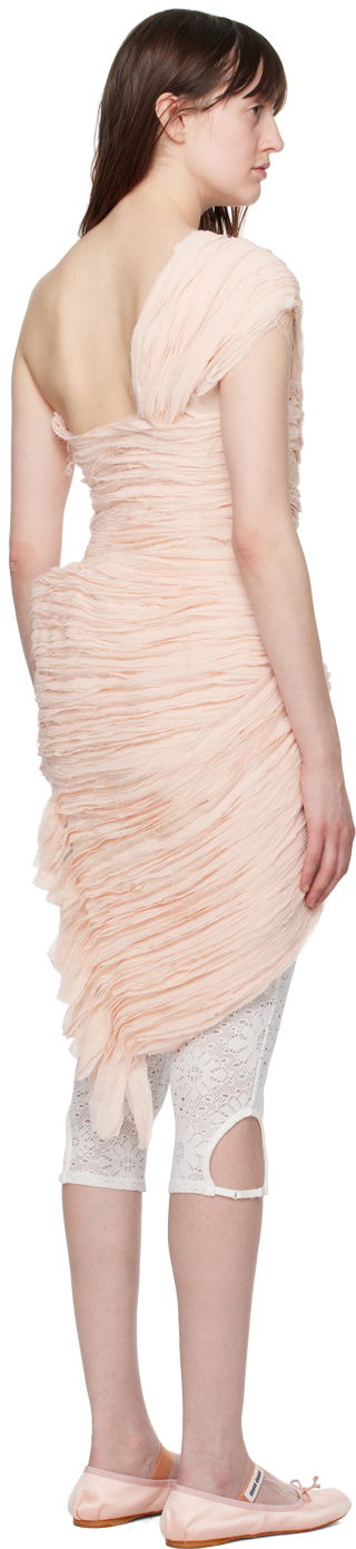 Mekko Collina Strada Collina Strada Whirl Draped Minidress Vaaleanpunainen | XX4008, 2