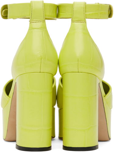 Tennarit ja kengät BY FAR Croc-Effect Platform Heels Vihreä | 23SSBARBHAPLMCEL, 1