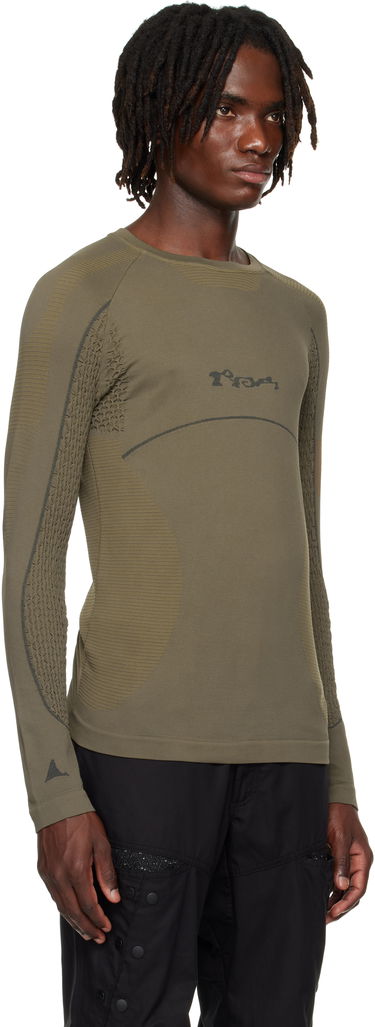 T-paita ROA Seamless Long Sleeve T-Shirt Musta | RBMW0406YA49, 4