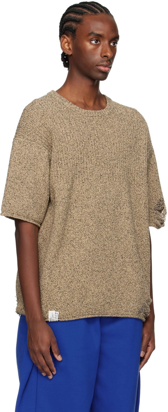 T-paita ADER ERROR Distressed T-Shirt Beige | BN01SSKT0501BG, 1