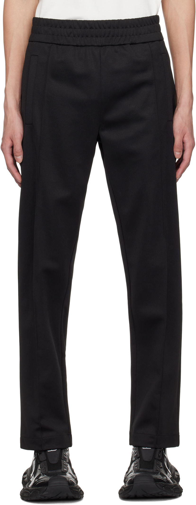 Verryttelyhousut Palm Angels Palm Angels Curved Logo Track Pants Musta | PMCJ048S25FAB0011003