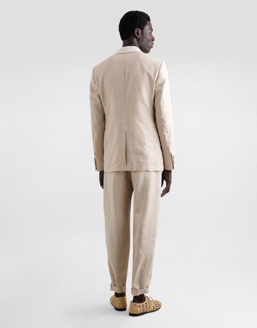 Housut Dolce & Gabbana Dolce & Gabbana Linen Pants with Turn-Ups Beige | GP11XTFU4MCM0722, 2