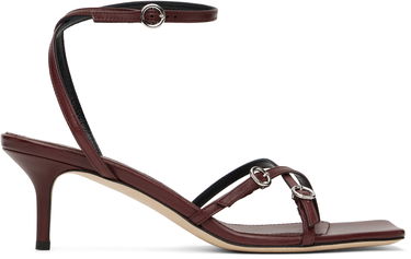 Kengänhoito Aeyde Aeyde Libby Leather Kitten Heel Sandals Burgundia | A11-HS-GAIS55TB172-SS25-955-007, 0
