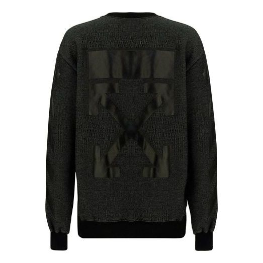Huppari Off-White Slim Fit Arrow Print Hoodie Musta | OWBA046E20JER0041010