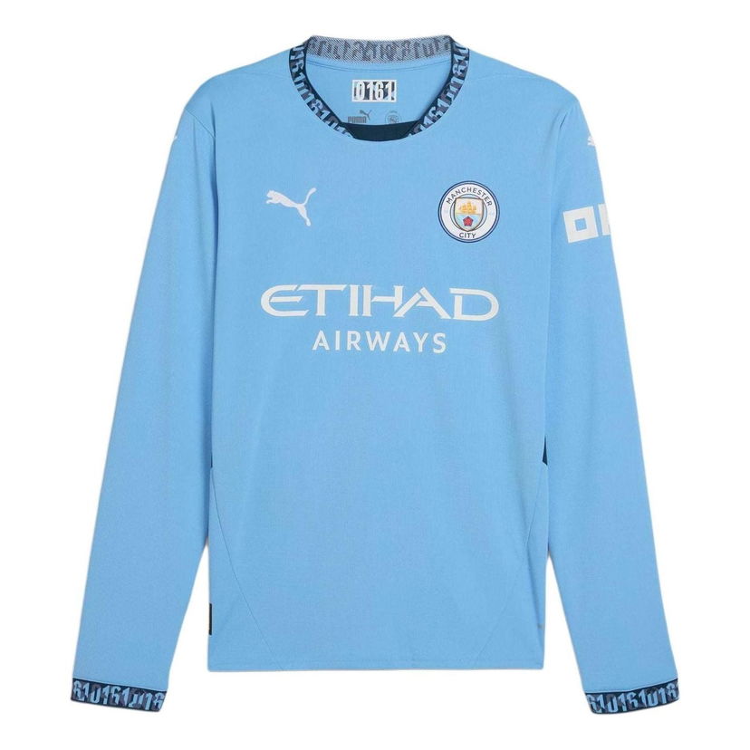 Jersey Puma Manchester City Home Long Sleeve Jersey Sininen | 775076-01