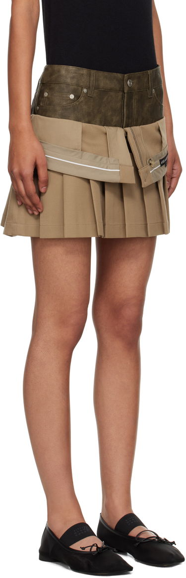 Hame Andersson Bell Andersson Bell Inside Out Pleated Miniskirt Beige | apa845w, 1