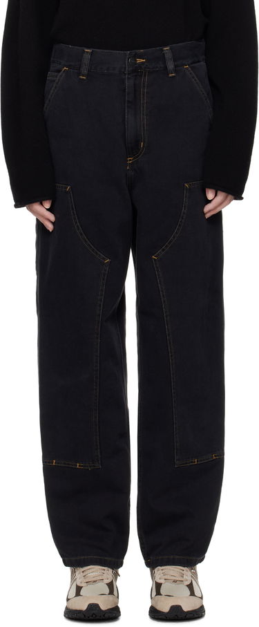 Cargo housut Carhartt WIP Double Knee Denim Work Pants Musta | I034229 8906, 0