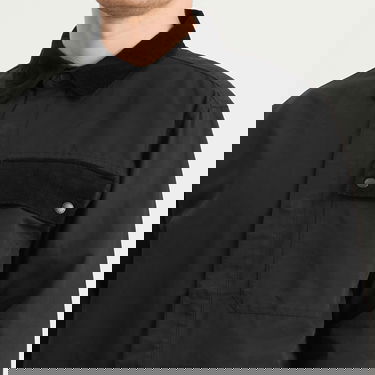 Paita Barbour Heritage + Silverbay OS Twill Overshirt, Size Large Musta | MOS0438BK31, 5