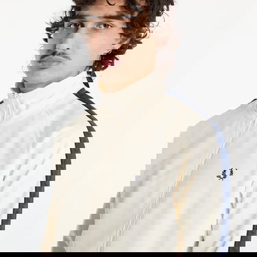 Huppari Fred Perry Fred Perry Contrast Tape Track Jacket Beige | J5557 Y24, 2