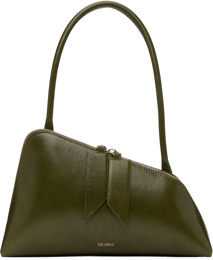 Käsilaukku The Attico The Attico 'Sunrise' Leather Shoulder Bag Vihreä | 250WAH00042 LBT110AA