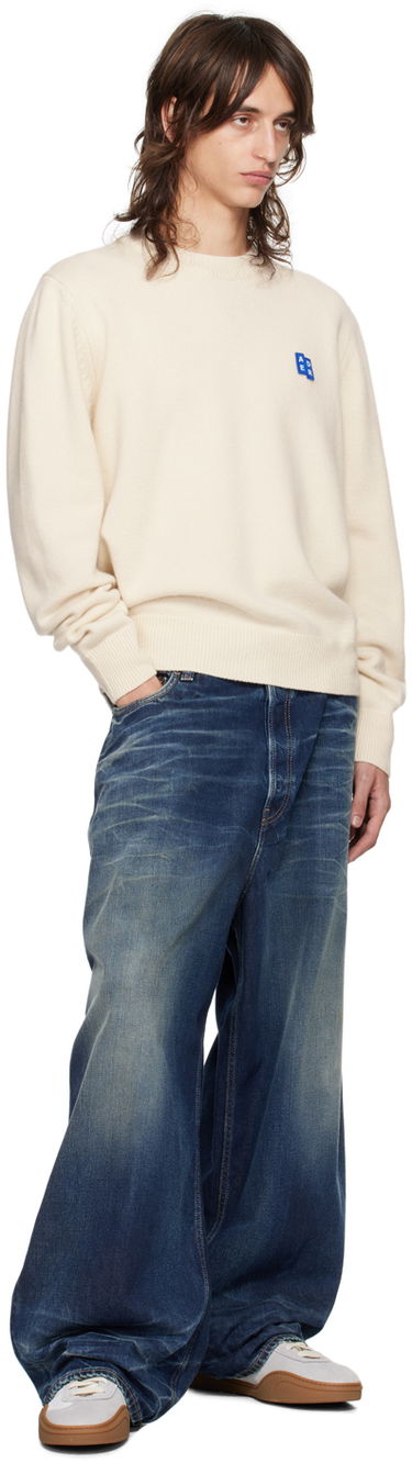 Villapaita ADER ERROR Knit Sweater with Logo Patch Valkoinen | BMSGFYKT0101OT, 3