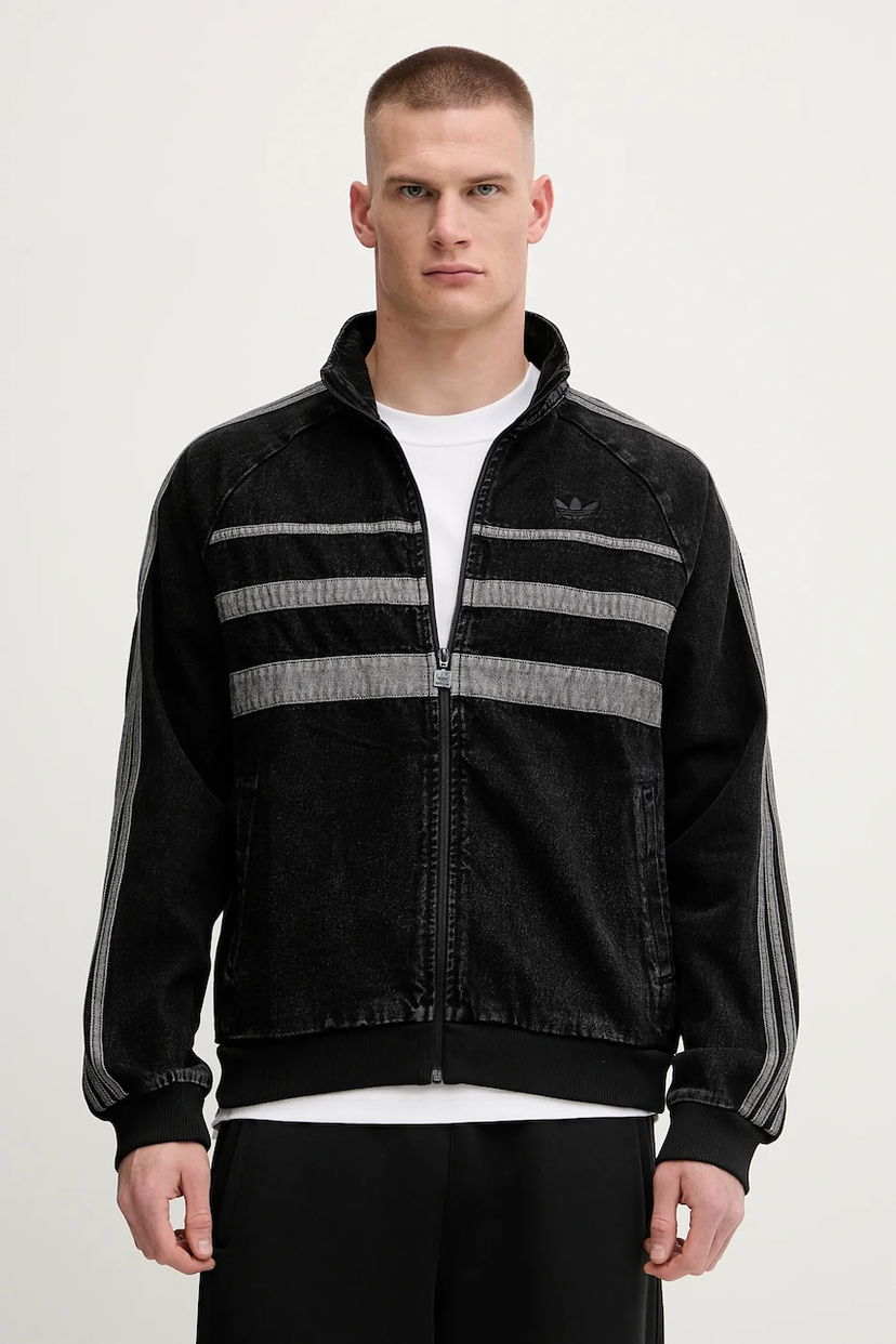 Takki adidas Originals adidas Originals First TT Denim Jacket Musta | JW5883