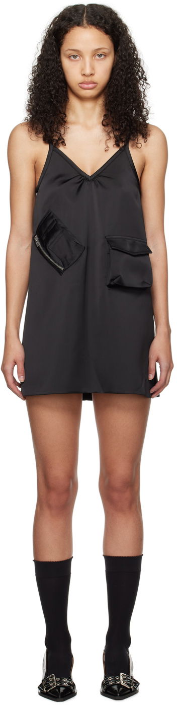 Mekko We11done We11done Pocket Minidress Musta | WD-OP0-24-149-W-BK