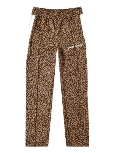 Verryttelyhousut Palm Angels Leopard Track Pant Ruskea | PMCJ001S22FAB0106103