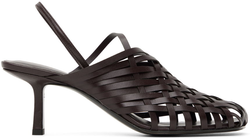 Tennarit ja kengät The Row The Row Woven Slingback Kitten Heels Ruskea | F1289-SVL74, 0