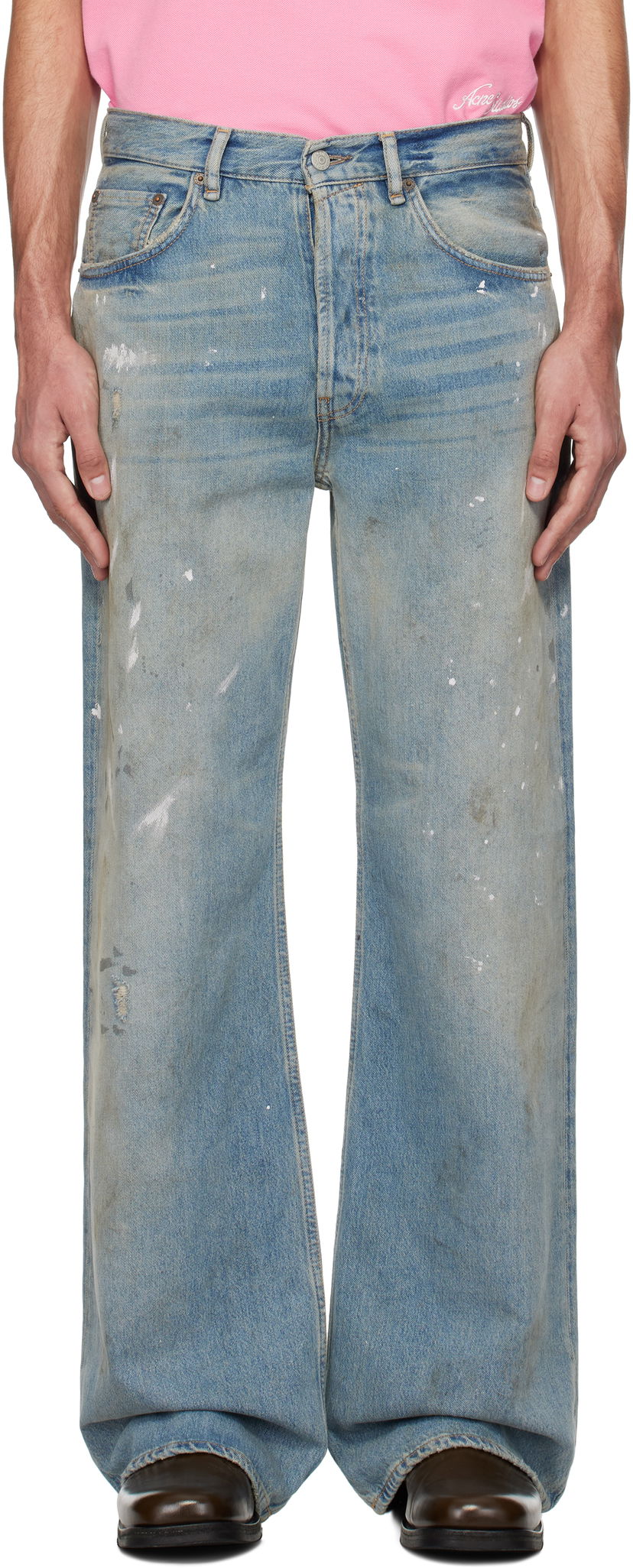 Jeans Acne Studios Acne Studios Loose Fit 2021M Jeans Sininen | B00389-