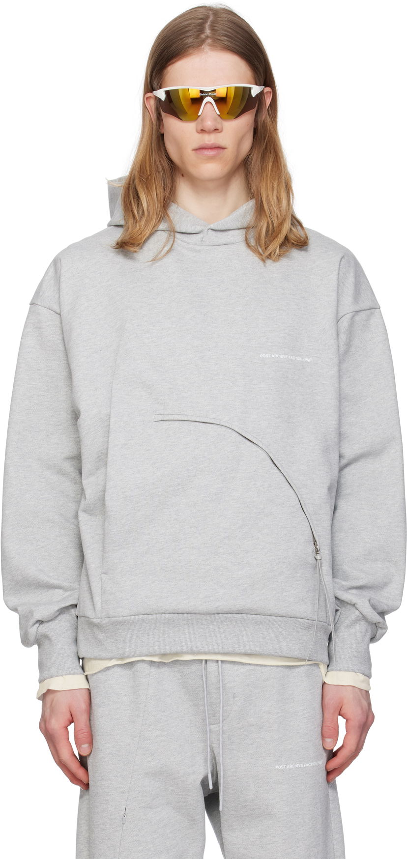 Huppari Post Archive Faction (PAF) Post Archive Faction (PAF) 8.0 Center Hoodie Harmaa | 8.0 THC-G