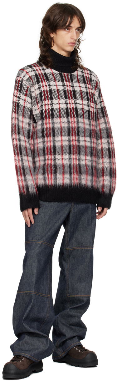 Villapaita Helmut Lang Helmut Lang Brushed Plaid Turtleneck Sweater Monivärinen | O06HW798, 3