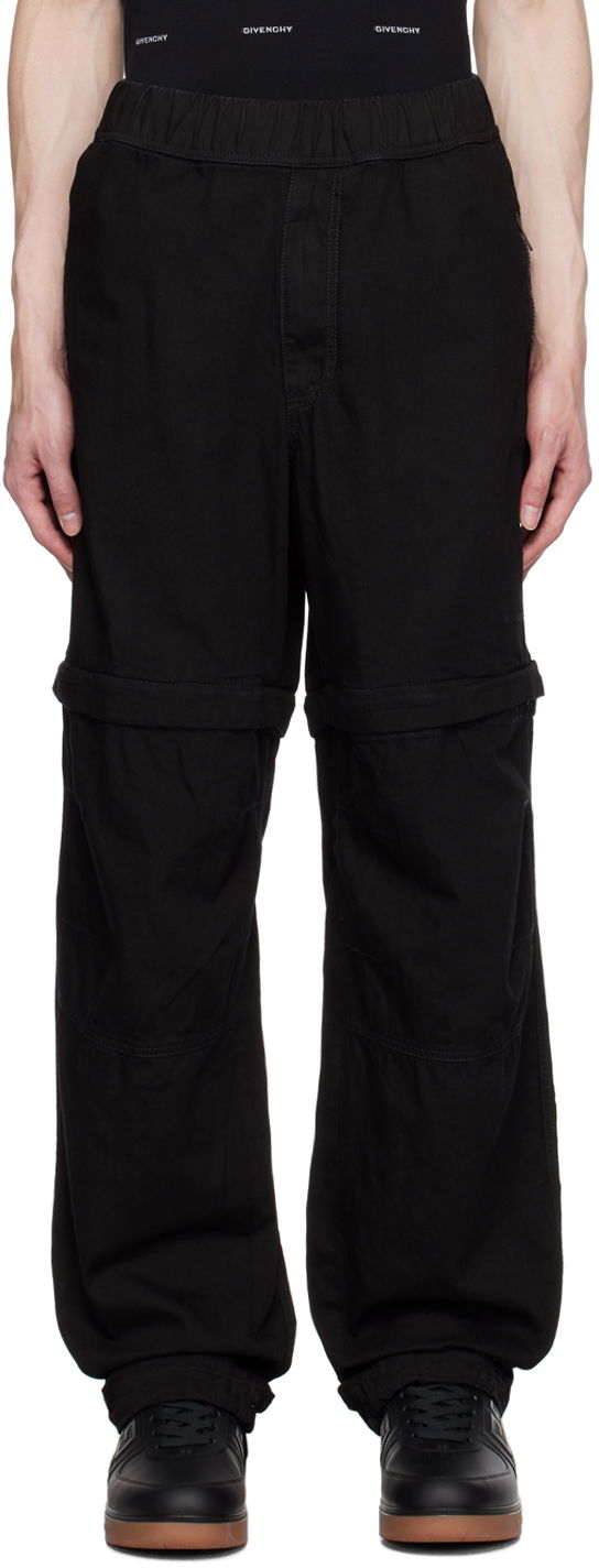 Housut Givenchy Givenchy Zip-Off Pants Musta | BM51A250KK