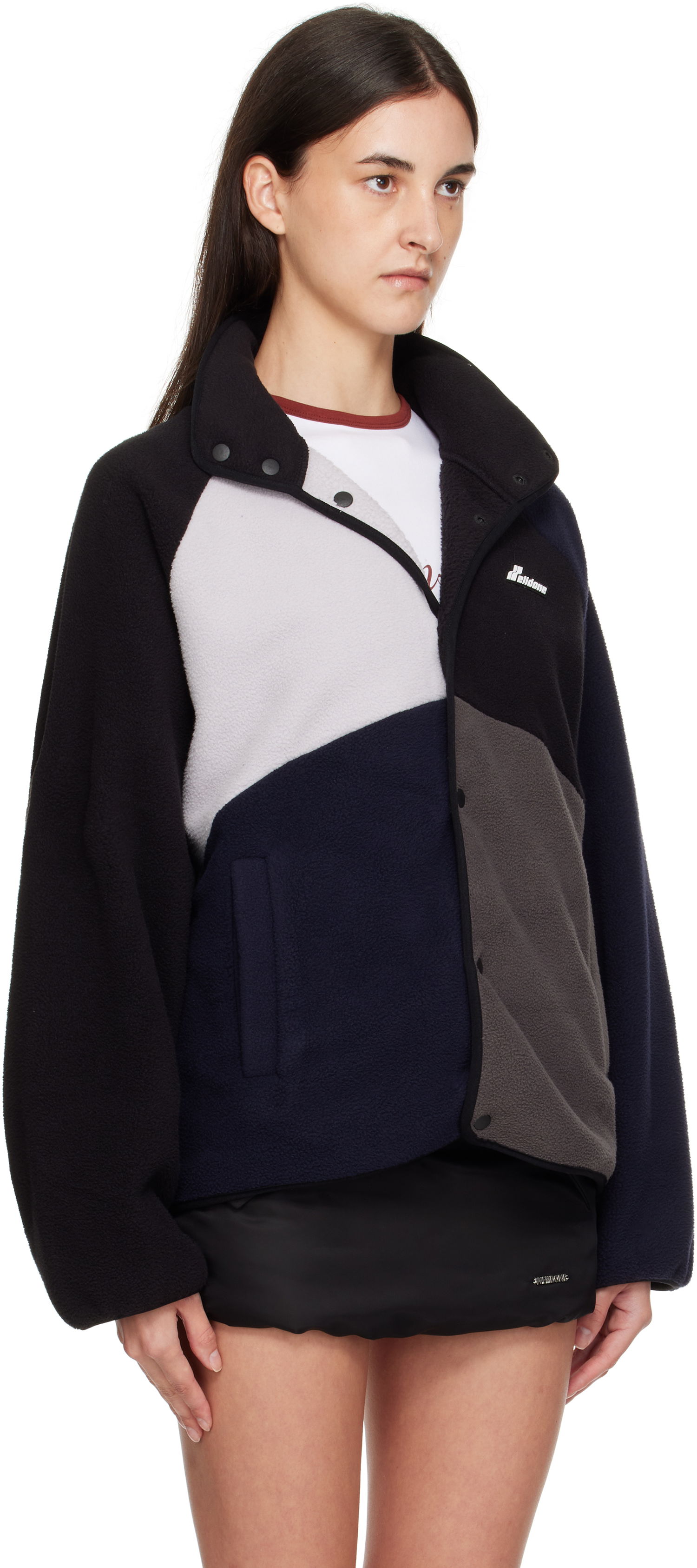 Takki We11done We11done Colorblock Fleece Jacket Monivärinen | WD-TJ2-25-876-U-BK, 1