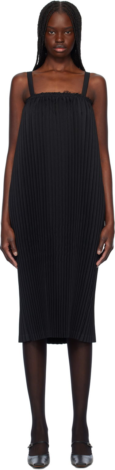 Mekko Comme des Garçons Comme des Garçons Gabardine Midi Dress Musta | RO-A003-S25, 0