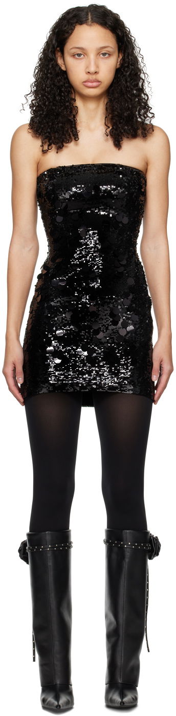 Mekko GUIZIO Guizio Sequin Mini Dress Musta | R24409W020