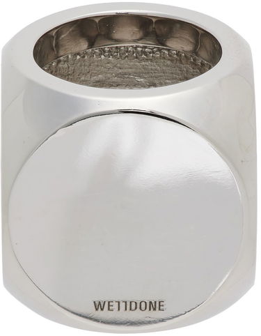 Sormus We11done We11done Logo Dice Ring Metallinen | WD-AJ1-22-704-U-WH, 3