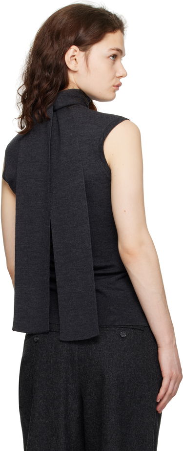 Villapaita TOTEME TOTEME Sleeveless Turtleneck Knit Tank Top Harmaa | 251-WRT4388-YA0133, 2