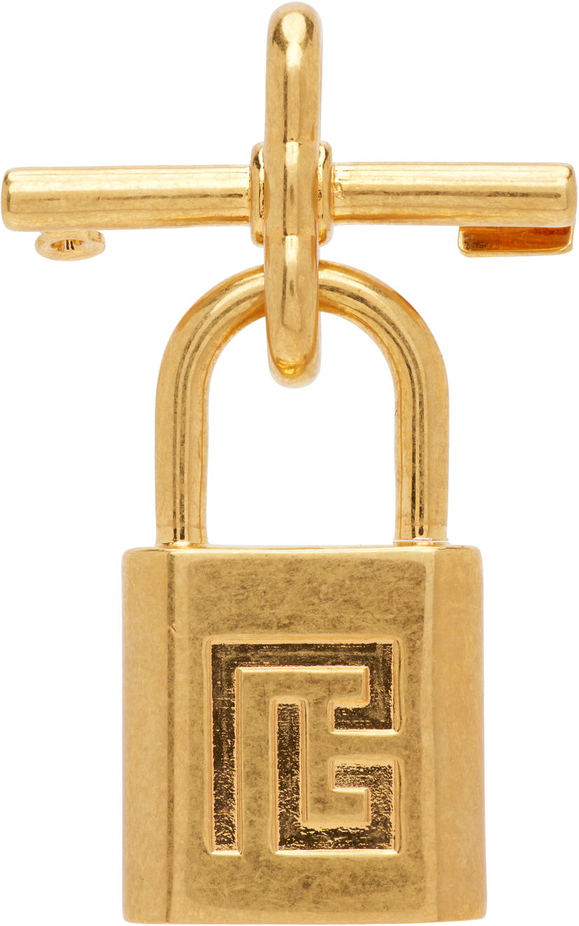 Pin Balmain Padlock Brooch Metallinen | FN0XM560MBRA