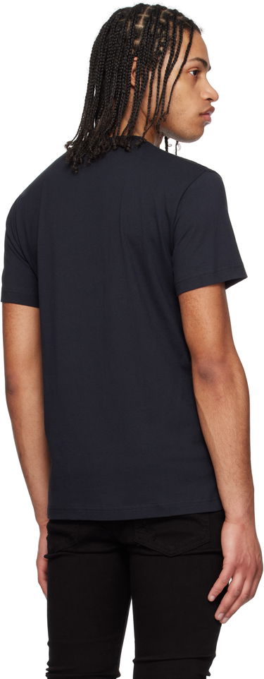 T-paita Versace Versace Jeans Couture Barocco Outline T-Shirt Musta | E78GAH6SB_EJS461, 2