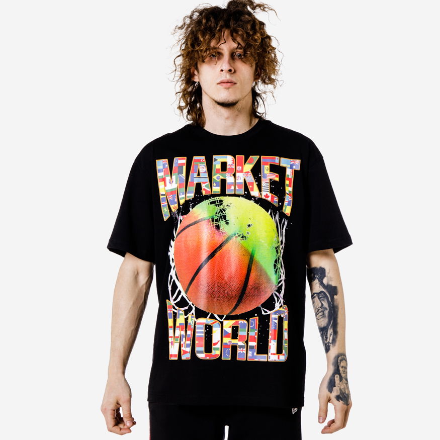 T-paita MARKET The Games Bring Us Together T-shirt(B-Ball) Musta | 399000639/0001, 1