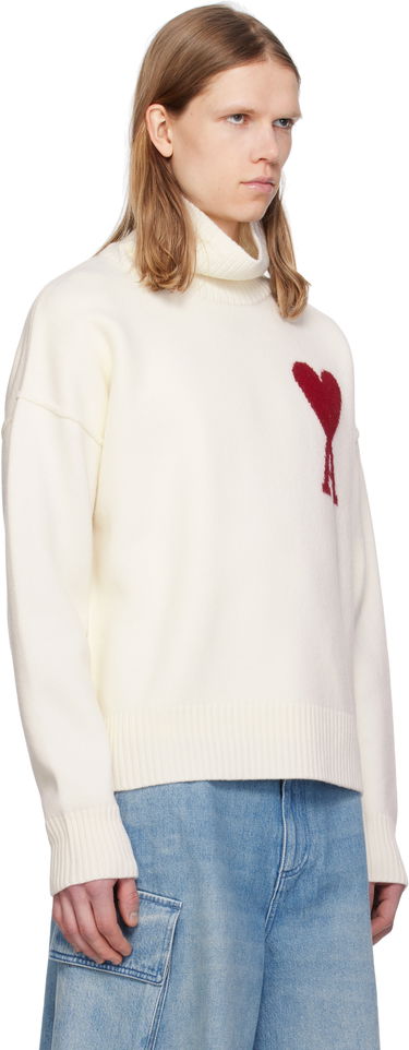 Villapaita AMI Sweater Valkoinen | BFUKS406.018, 1