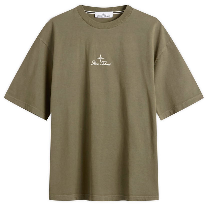 T-paita Stone Island Multiaxial Sashiro Embroidery T-Shirt Vihreä | K2S152100021-V0054