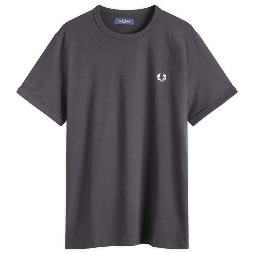T-paita Fred Perry Fred Perry Ringer T-Shirt, Size Large Harmaa | M3519-Y93