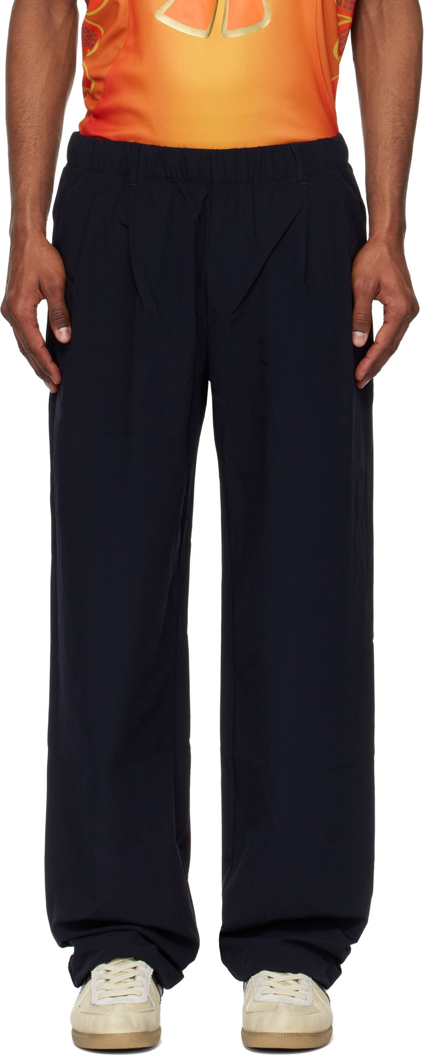 Verryttelyhousut Dime Dime Pleated Nylon Trousers Musta | DIME2SP2511BLK