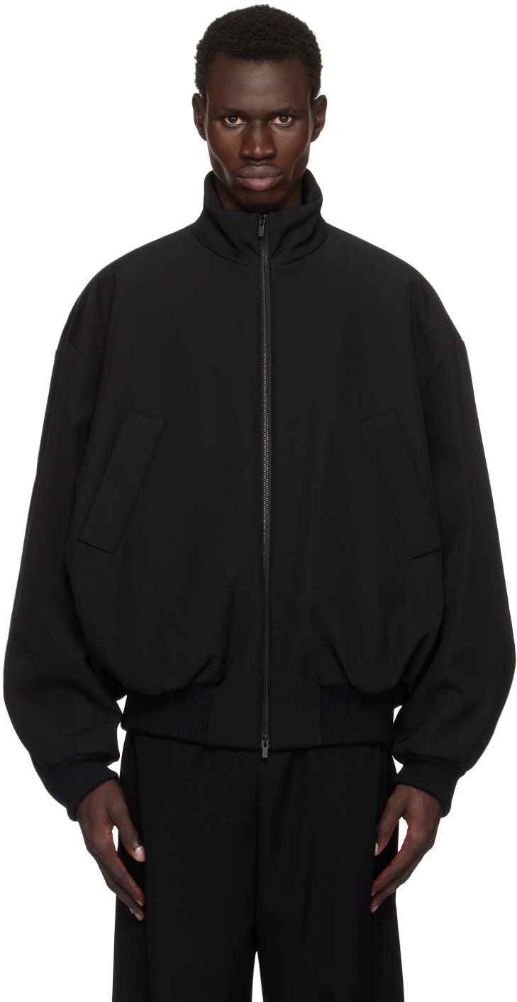 Bomber-takki Fear of God Weighted Twill Bomber Jacket Musta | FG24FW30-638WCT
