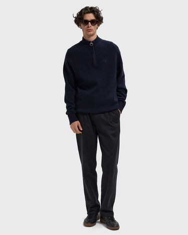 Villapaita Barbour Grangetown Half-Zip Sweater Tummansininen | MKN1653NY91, 1