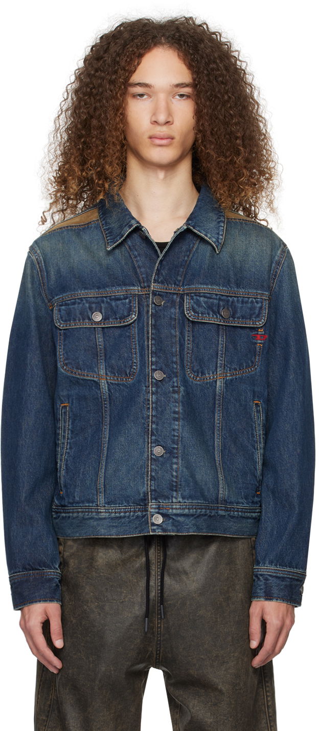 Takki Diesel D-Barcy-Rs-S Denim Jacket Tummansininen | A13323-09I36-01, 0