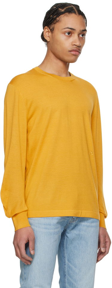 Villapaita Helmut Lang Curved Sleeve Sweater Beige | O01HM703, 4