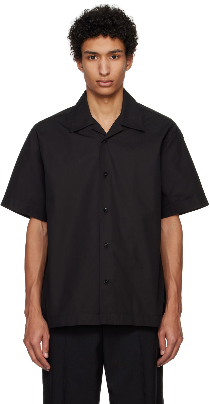 Paita Jil Sander Jil Sander Boxy-Fit Shirt Musta | J22DL0303_J45002