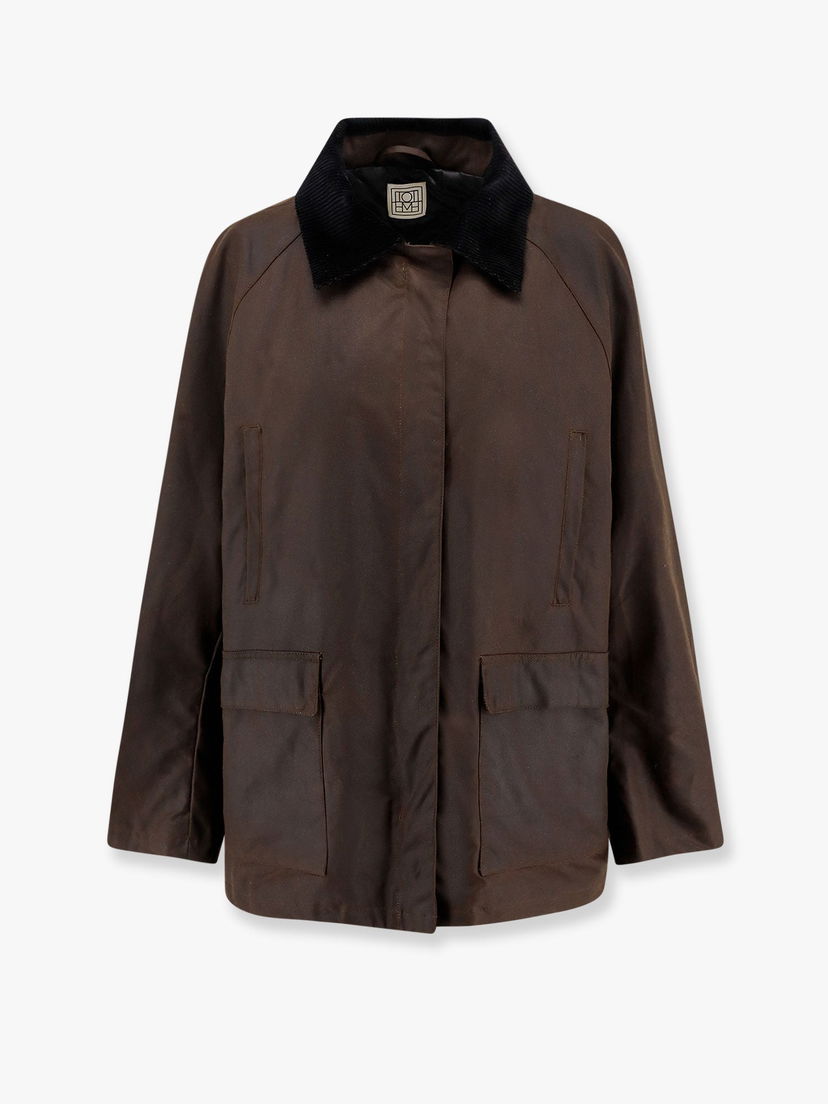 Takki TOTEME TotemE Women's Waxed Cotton Jacket Ruskea | 244WRO4722FB0320213