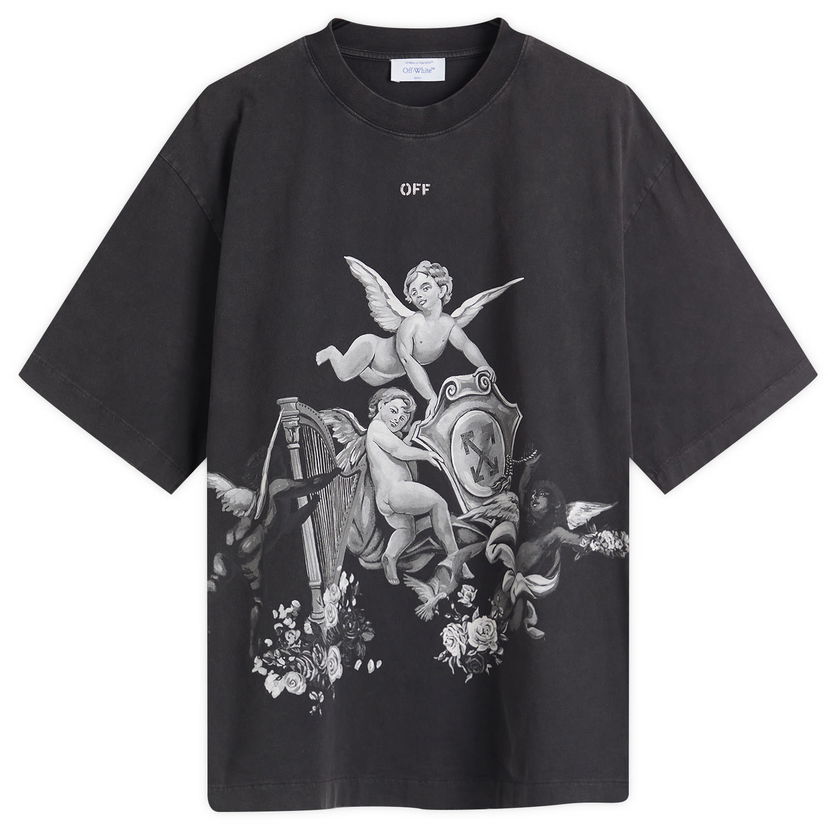 T-paita Off-White Putti Skate Graphic Tee, Size Large Musta | OMAA120S25JER0011301