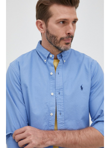 Paita Polo by Ralph Lauren Slim Shirt Tummansininen | 710804257015