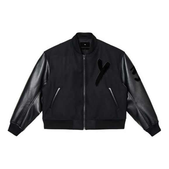 Bomber-takki adidas Originals Y-3 Letterman Jacket Musta | IA3101