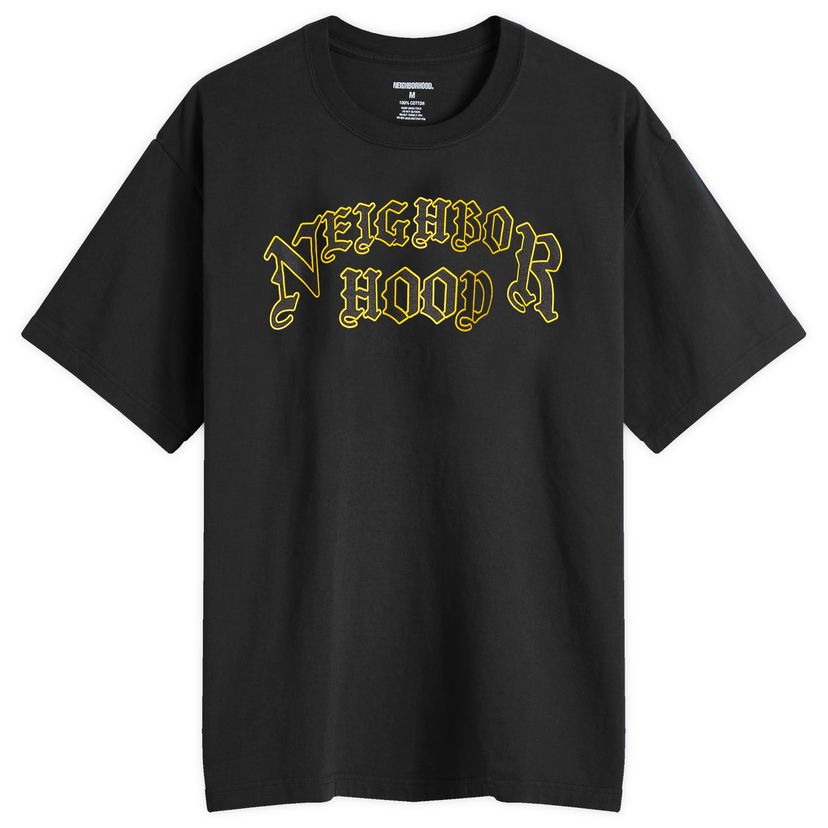 T-paita Neighborhood T-Shirt Print Musta | 242PCNH-ST04-BLK