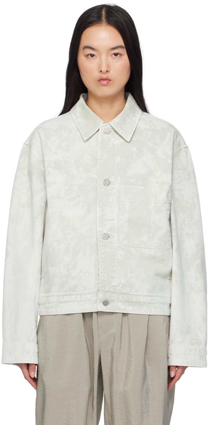 Takki LEMAIRE Boxy Denim Jacket Vihreä | OW1076 LD1011