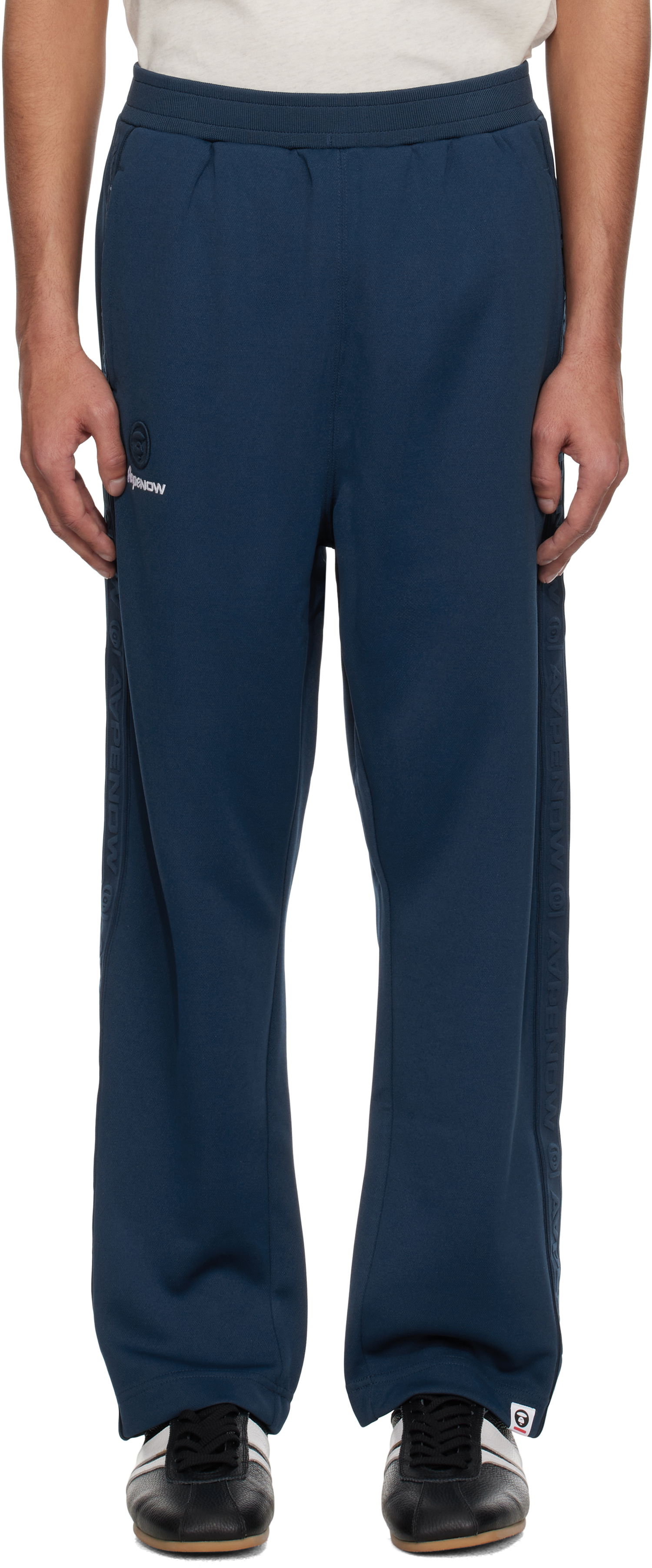 Verryttelyhousut AAPE by A Bathing Ape AAPE by A Bathing Ape 'AAPE Now' Sweatpants Tummansininen | AAPPTMB674XXNNYX, 0