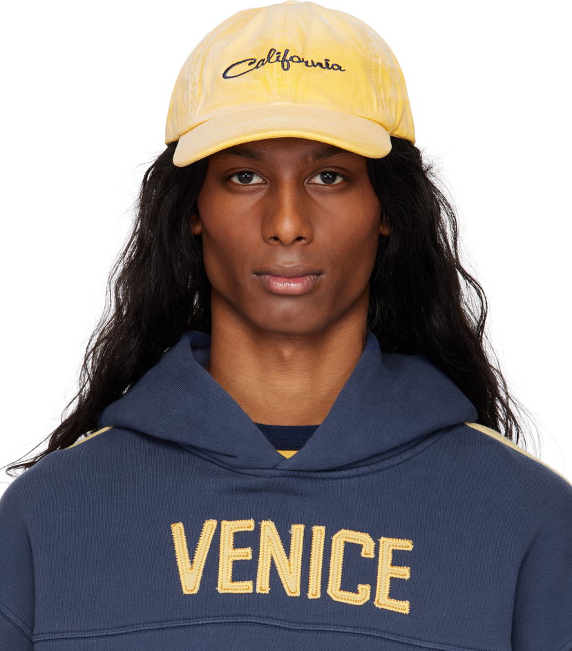 Korkki ERL ERL 'California' Embroidered Baseball Cap Keltainen | ERL10K001